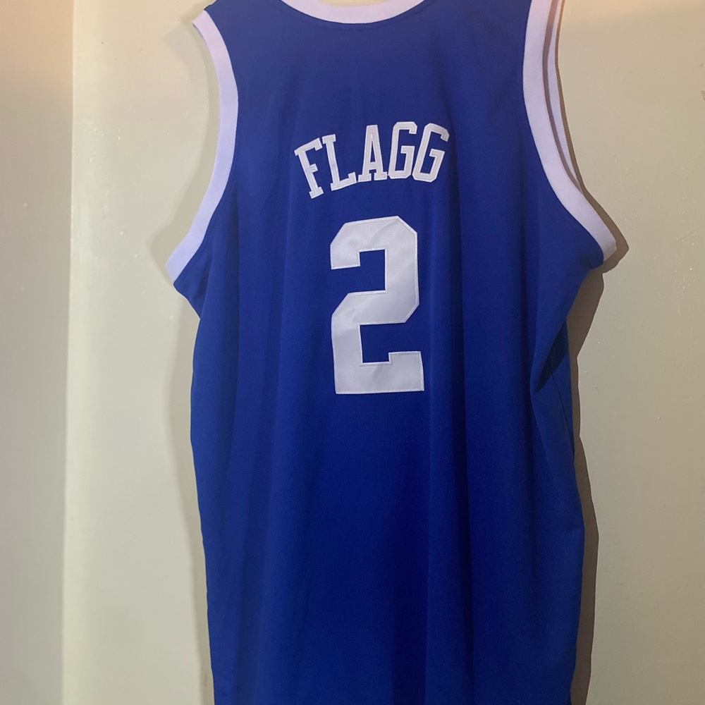 Flagg Embroidered Duke Blue Devils College Basketball jersey